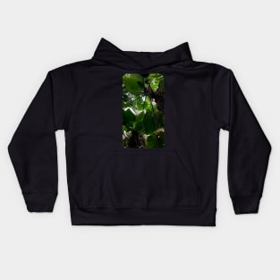 green leaves Kids Hoodie